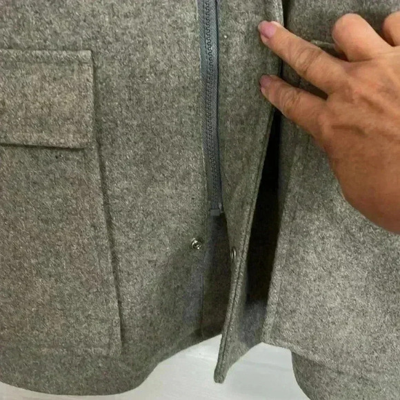 Eddie Bauer Men's Gray Wool Jacket - Picture 3 of 10